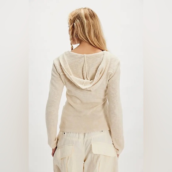 NWT! Free People We The Free Speed Drive Hooded Long Sleeve Sz Medium - Picture 3 of 4